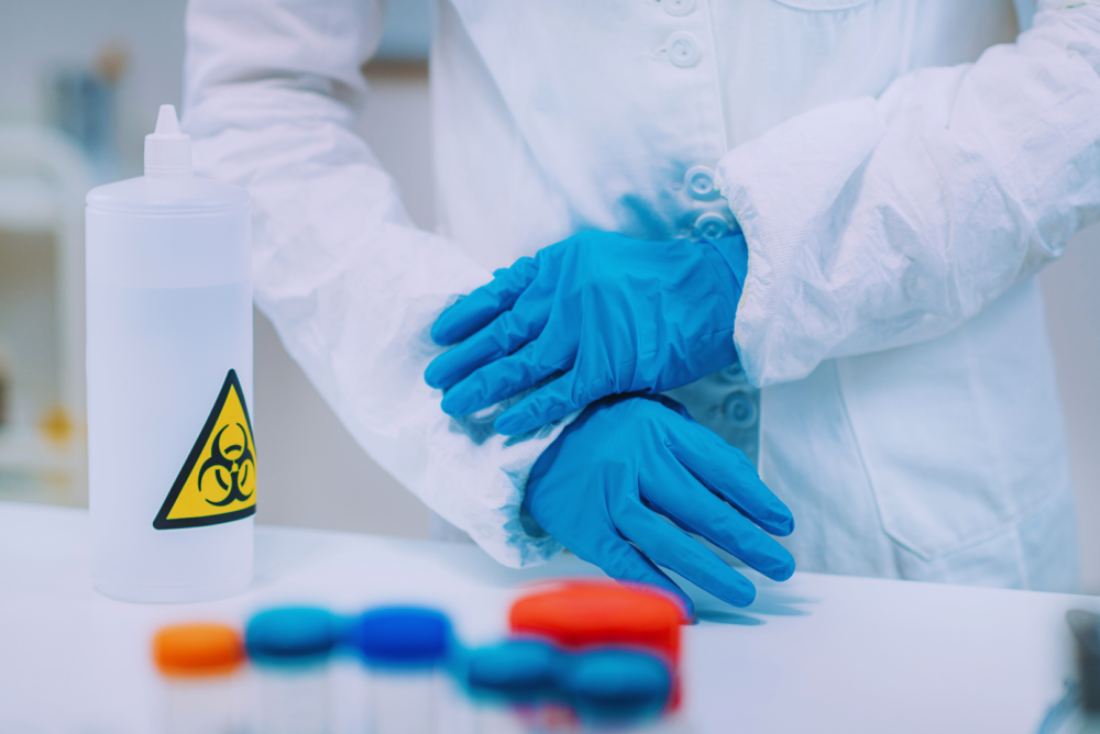 EN 16777 test for evaluating the virucidal activity of disinfectants on non-porous surfaces